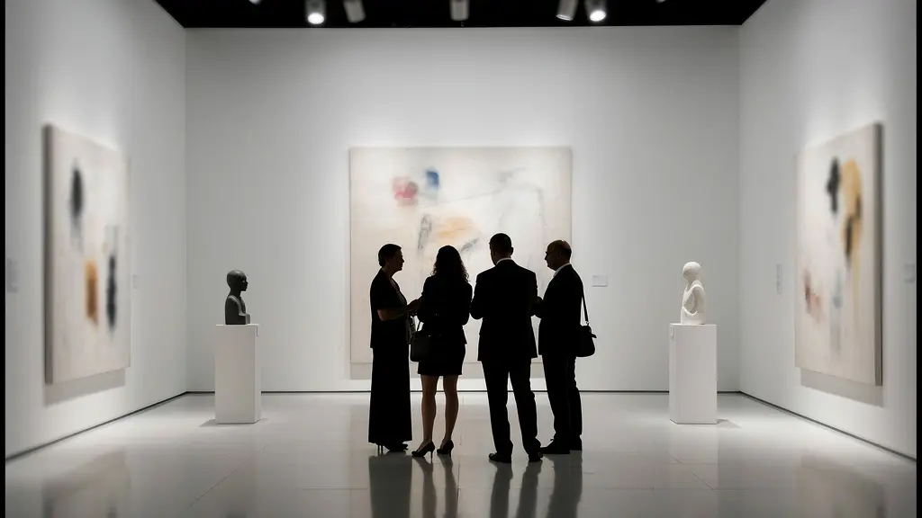Exklusive VIP-Preview der Art Basel mit Sammlern vor zeitgenössischen Kunstwerken