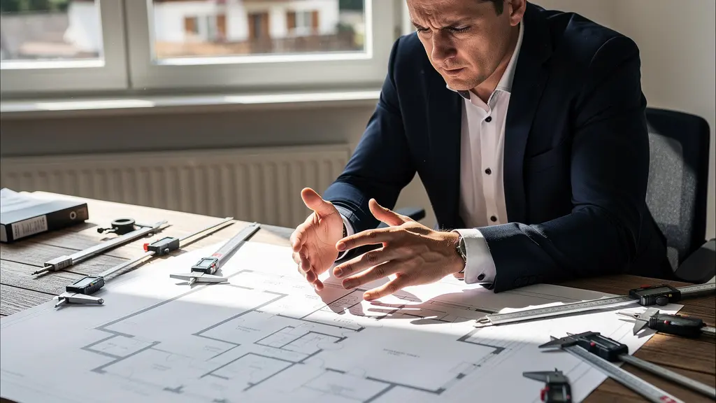 Visualisierung der Triangulationsmethode zur Immobilienbewertung