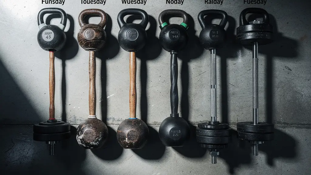 Visualisierung eines Wochentrainingsplans für Schweizer Berufstätige